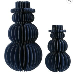 Navy Blue Decorative Paper Sculptures